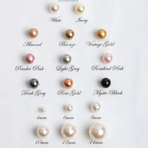 Floating Pearl Necklace Bronze
