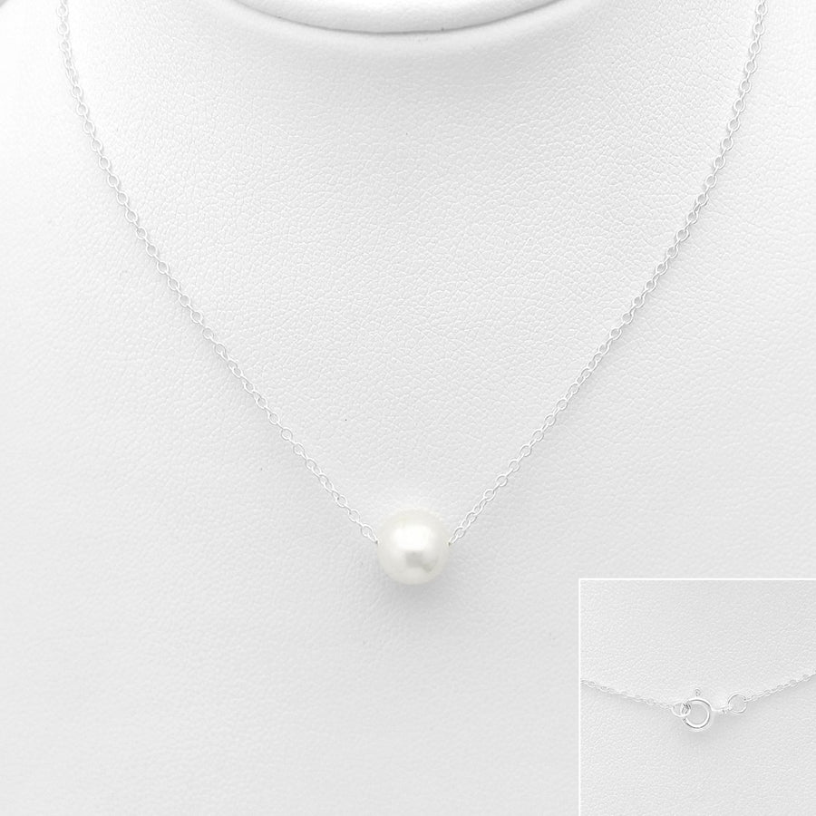 Pearl Necklace Sterling Silver & Freshwater