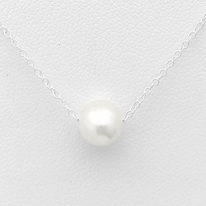 Pearl Necklace Sterling Silver & Freshwater