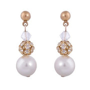 Gold Pearl Earrings