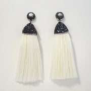 Cream tassel earrings
