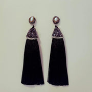 Black Tassel Earrings