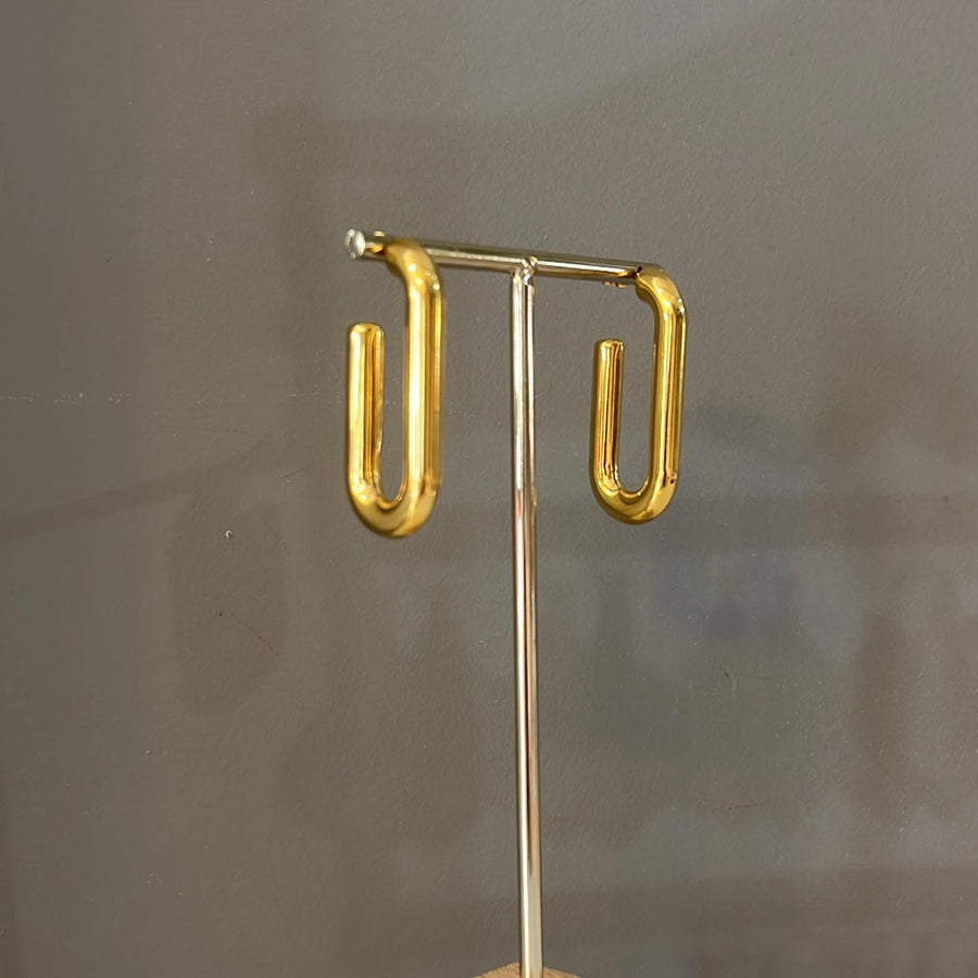 Oval Hoop Earring