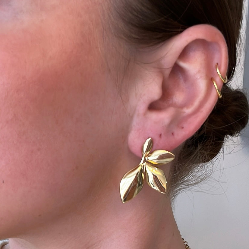 Gold Leaf Earring