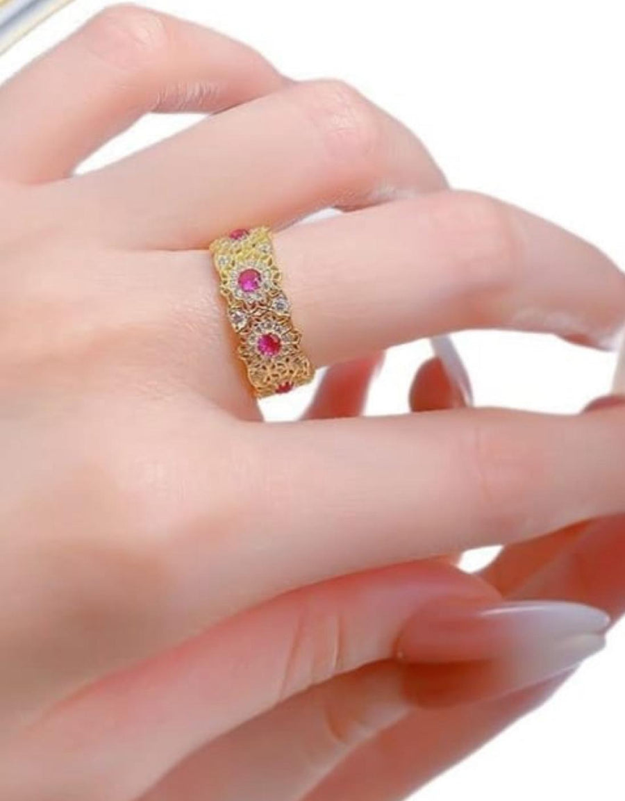 Gold plated Flower Ring