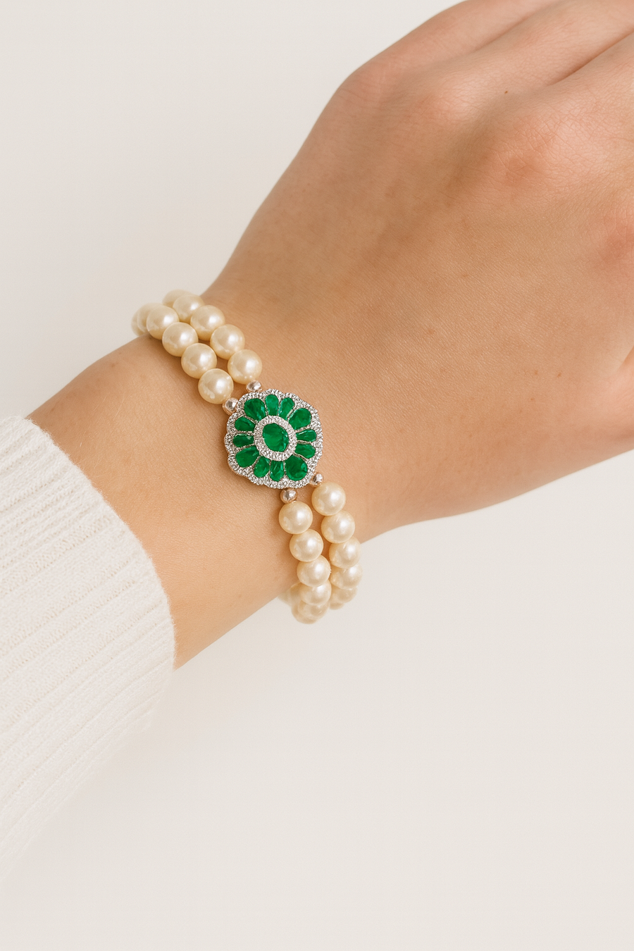 Margo Double Bracelet Green