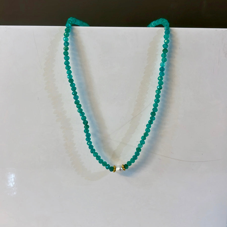 Pearl Centre Turquoise Natural Stone Necklace