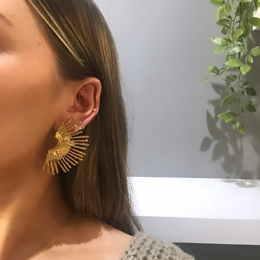 Half Sun statement earrings
