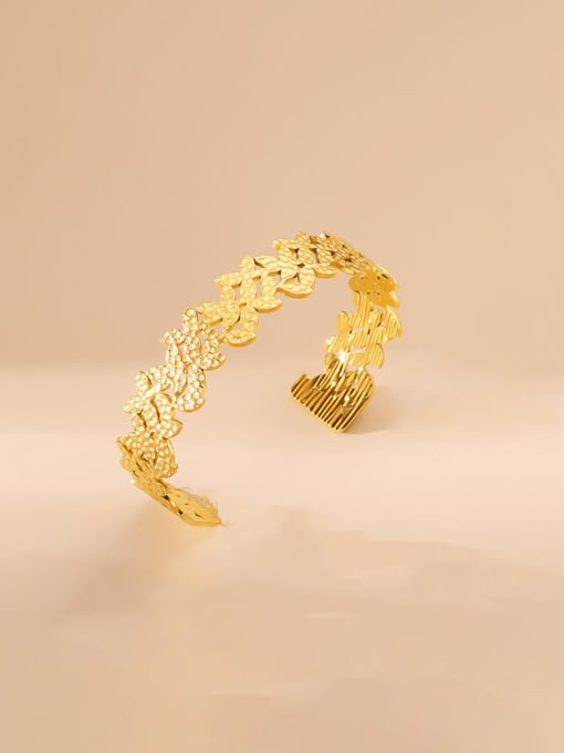 Flower Trend Cuff Bangle