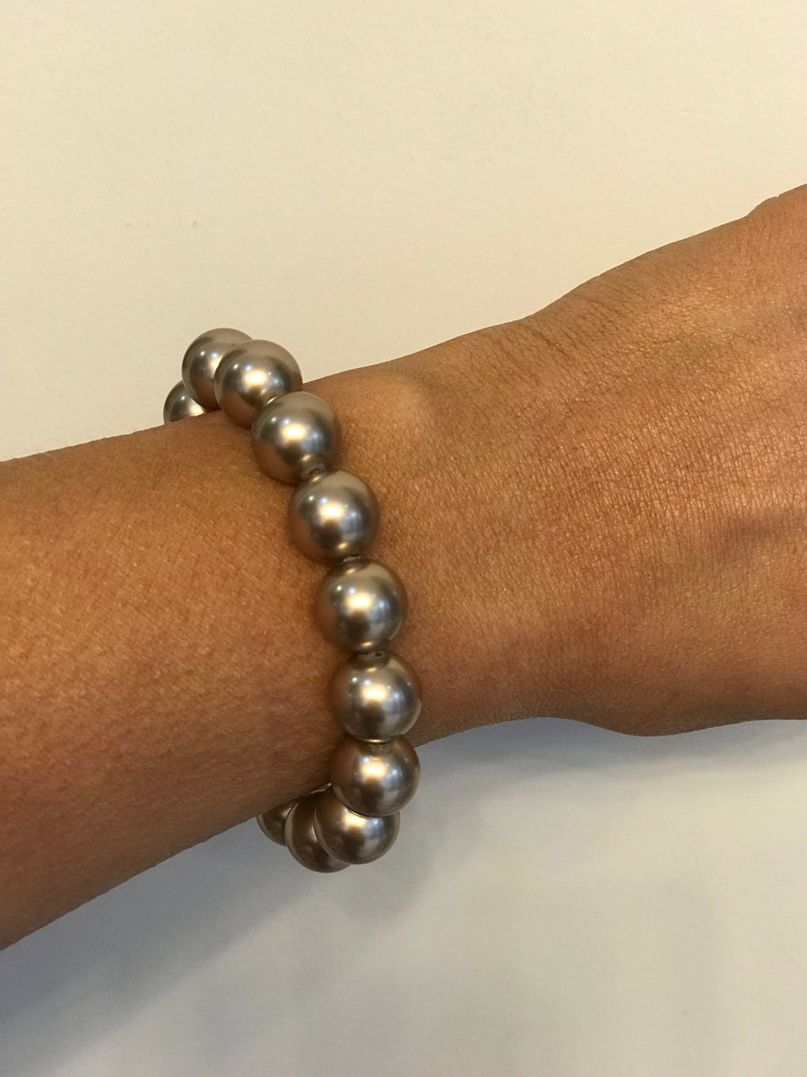 Elastic Brown pearl bracelet