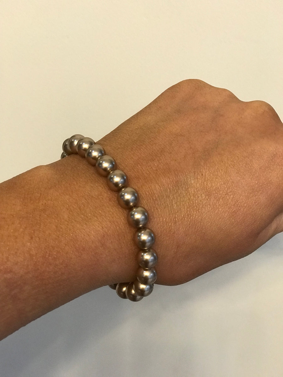Elastic Brown pearl bracelet