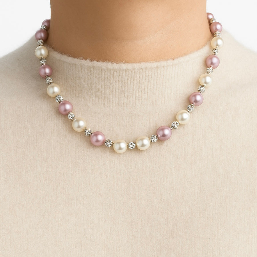 Alison pink mix necklace