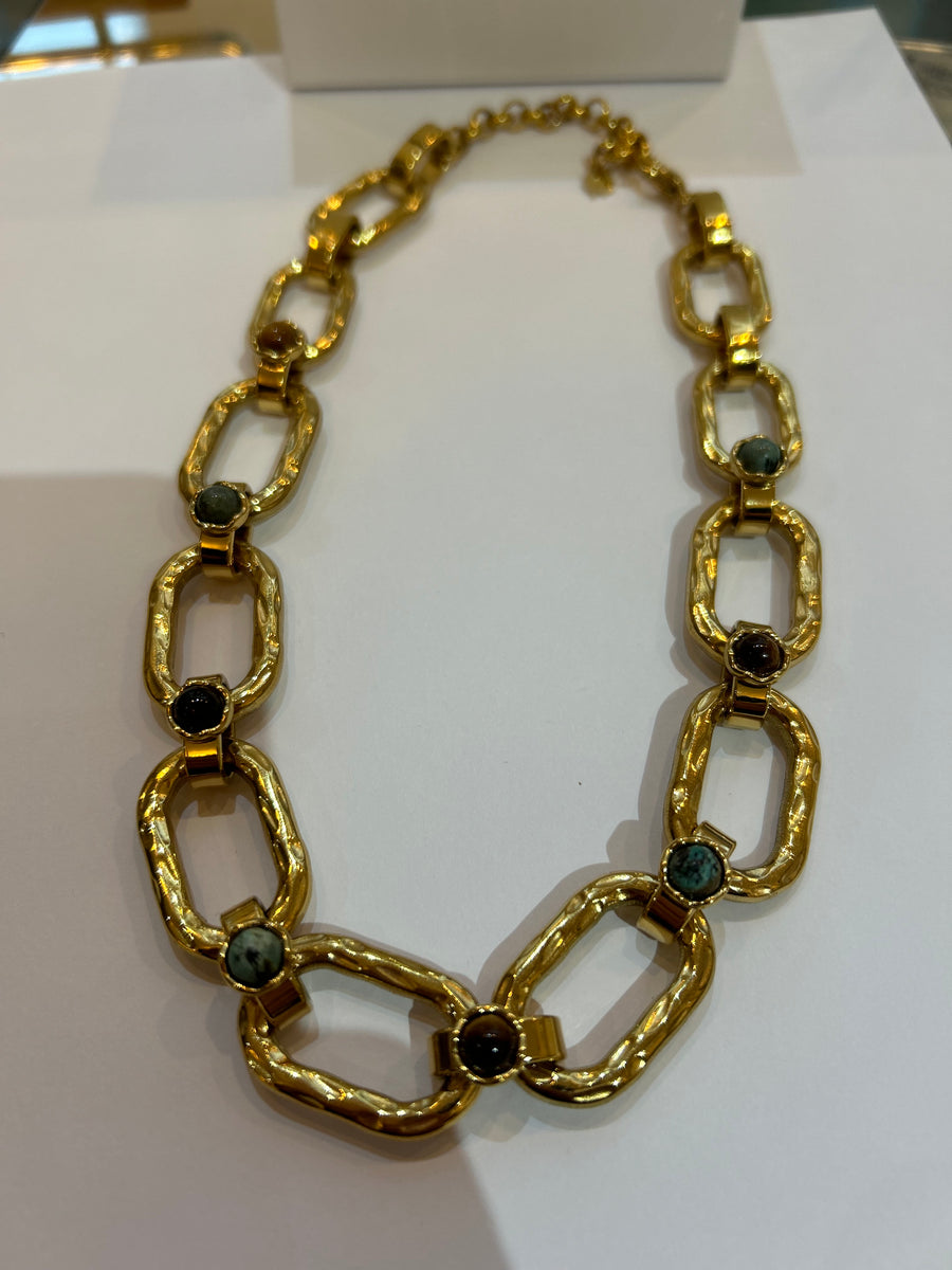 Chunky Gold Be-jewelled Chain