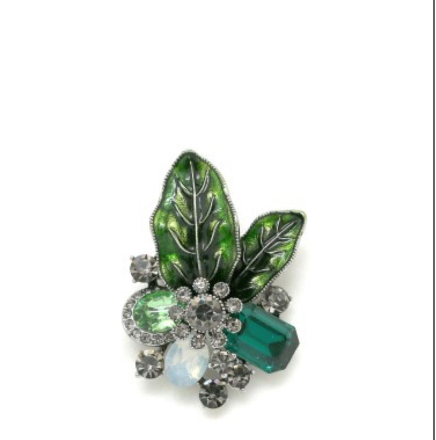 Emerald Bouquet Brooch