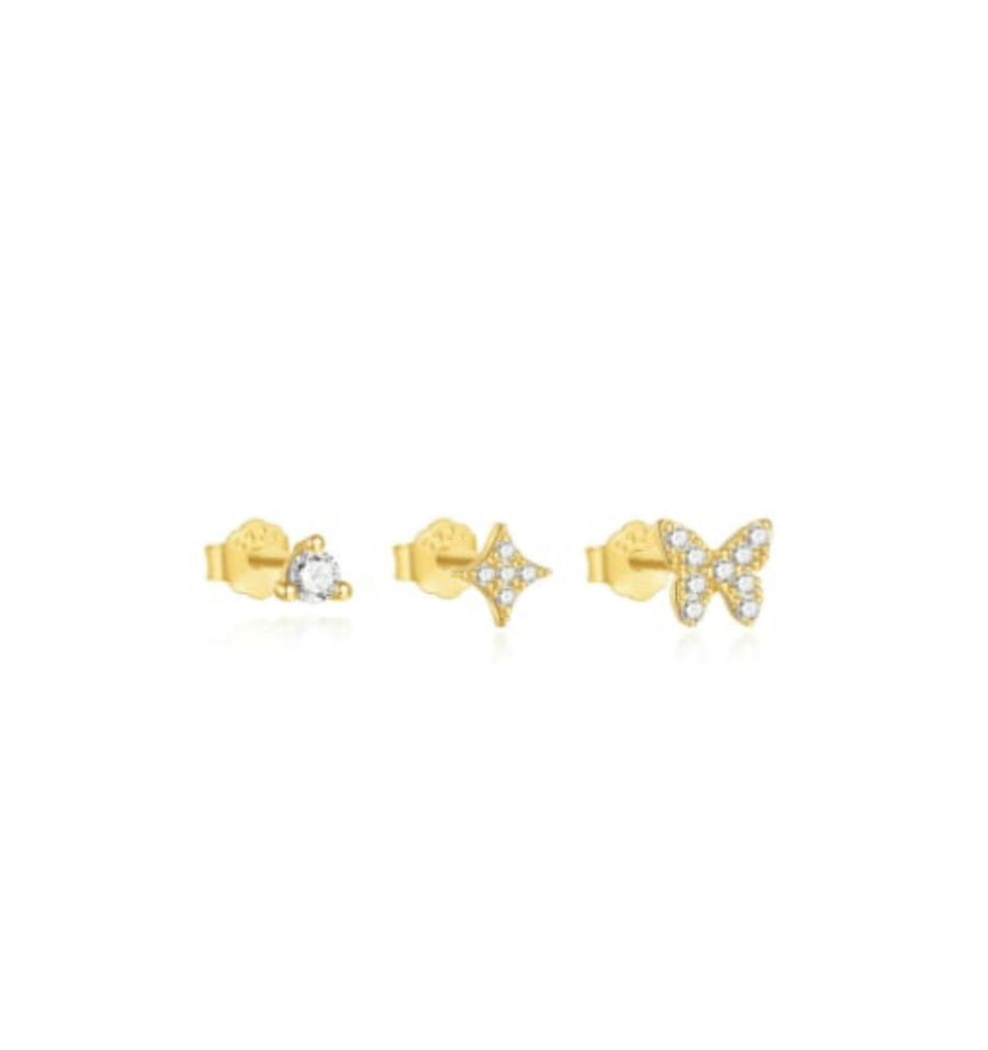 Butterfly stud set