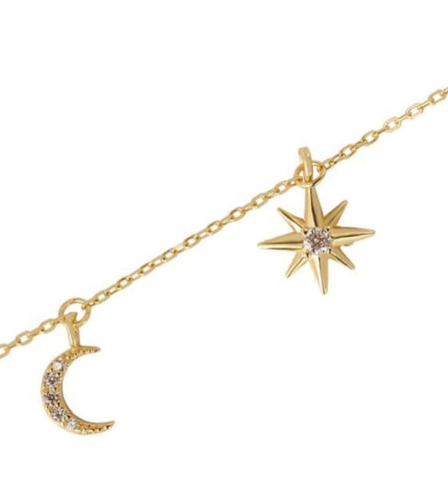 Moon and Star necklace