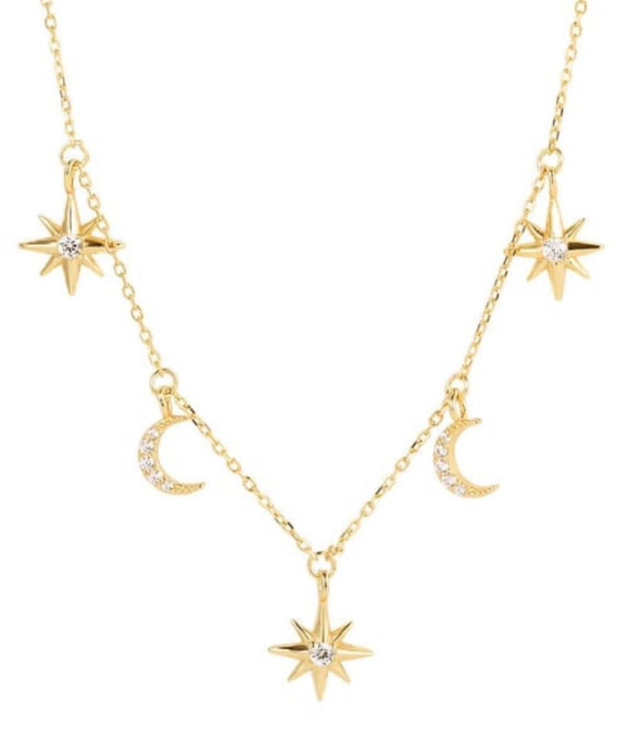 Moon and Star necklace