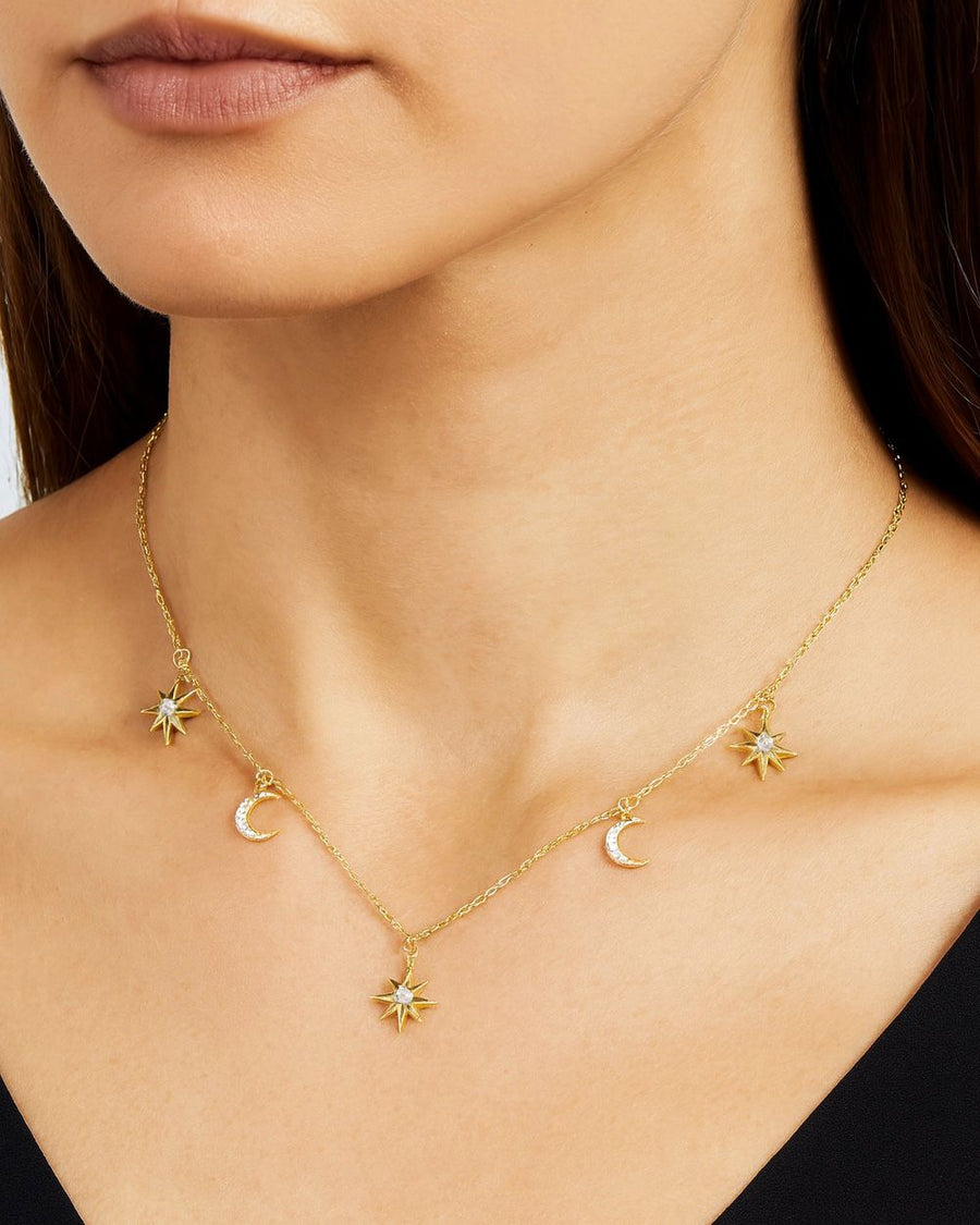 Moon and Star necklace