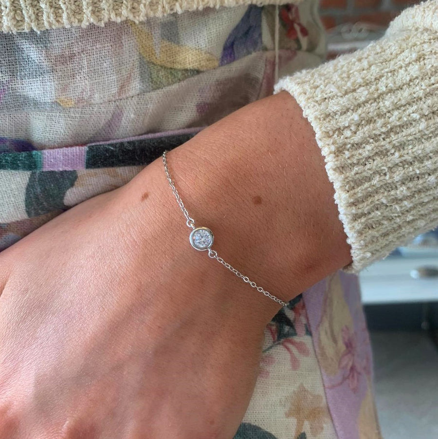 Gold Cubic Zirconia Bracelet