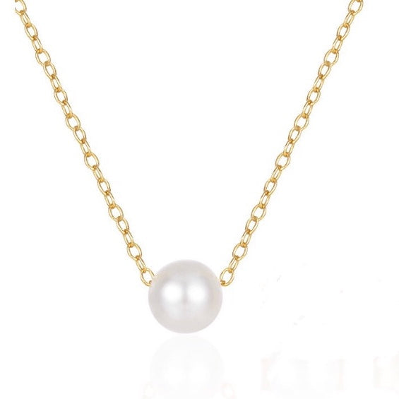 Simple Single Pearl Necklace