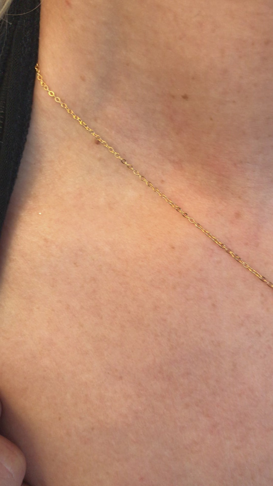 Sterling Silver Gold Bar Necklace