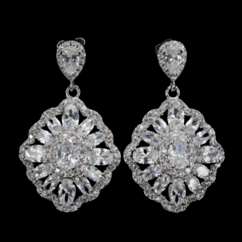 Margo silver & crystal earring – Azure Jewellery Ireland
