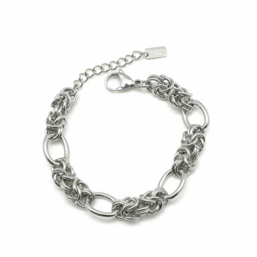 Corde link bracelet silver