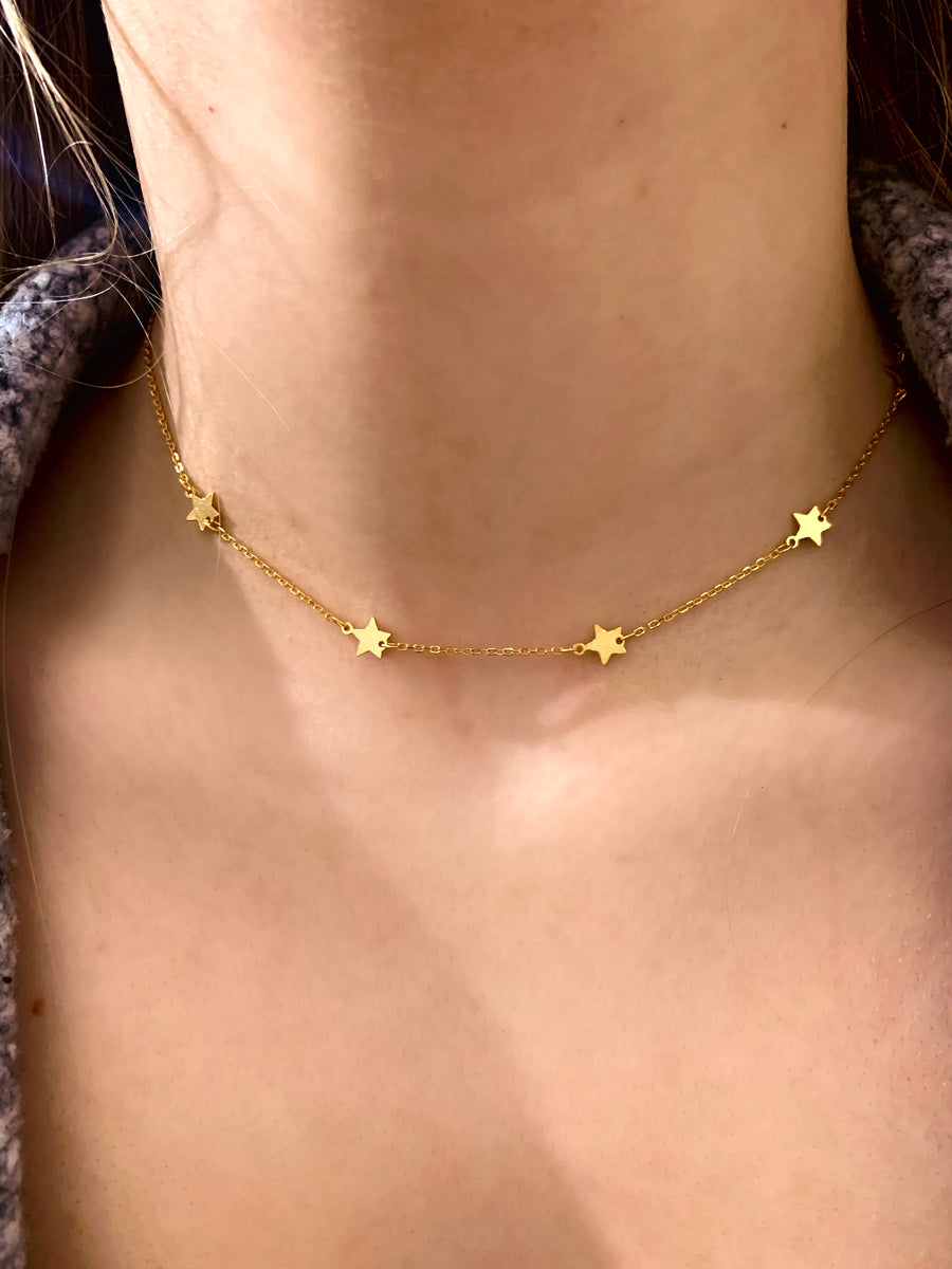 Single Strand Star Necklace