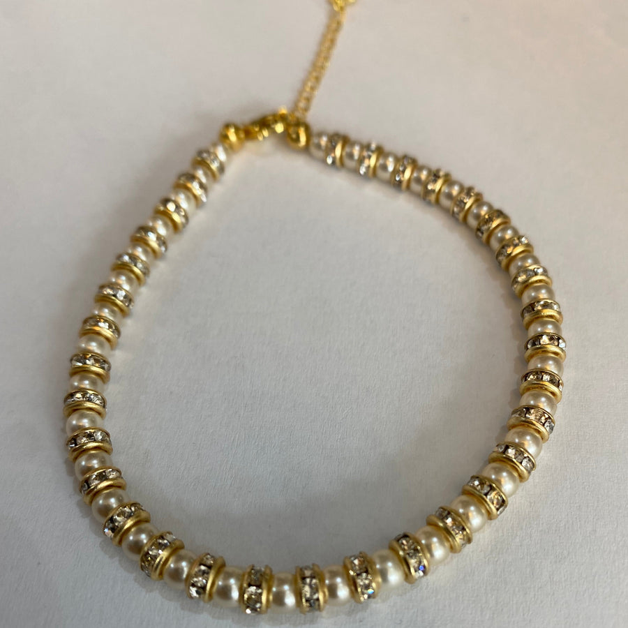 Katie 4mm Pearl Gold Bracelet