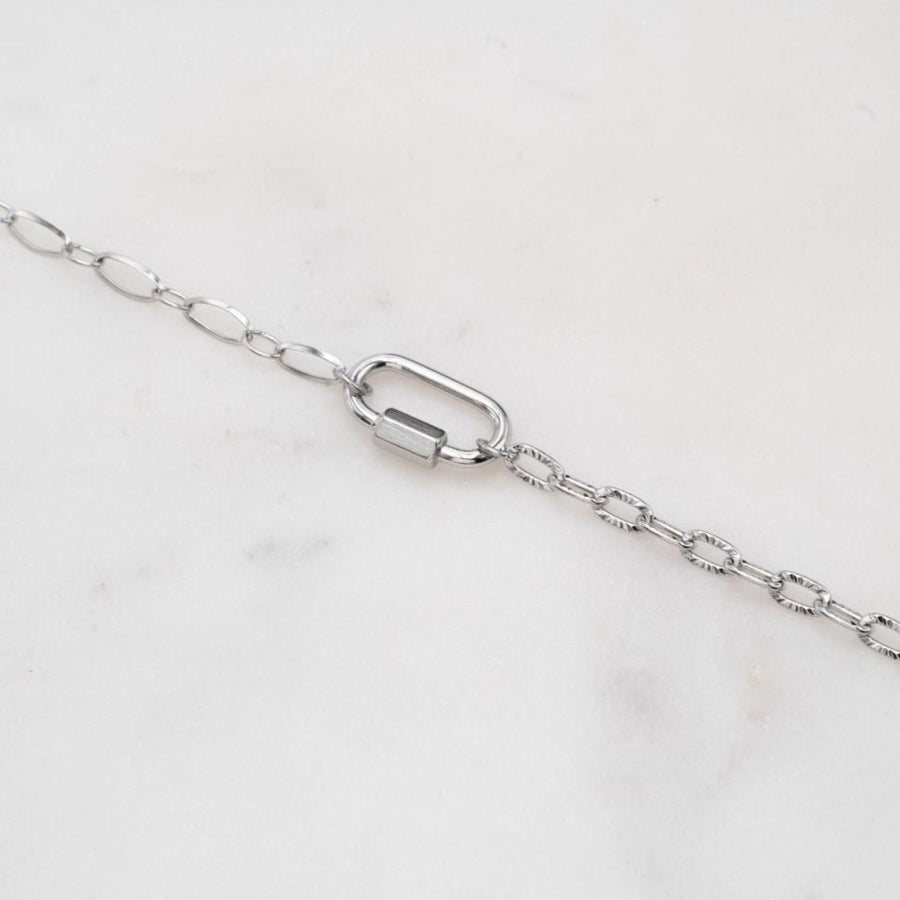 Lock bracelet silver