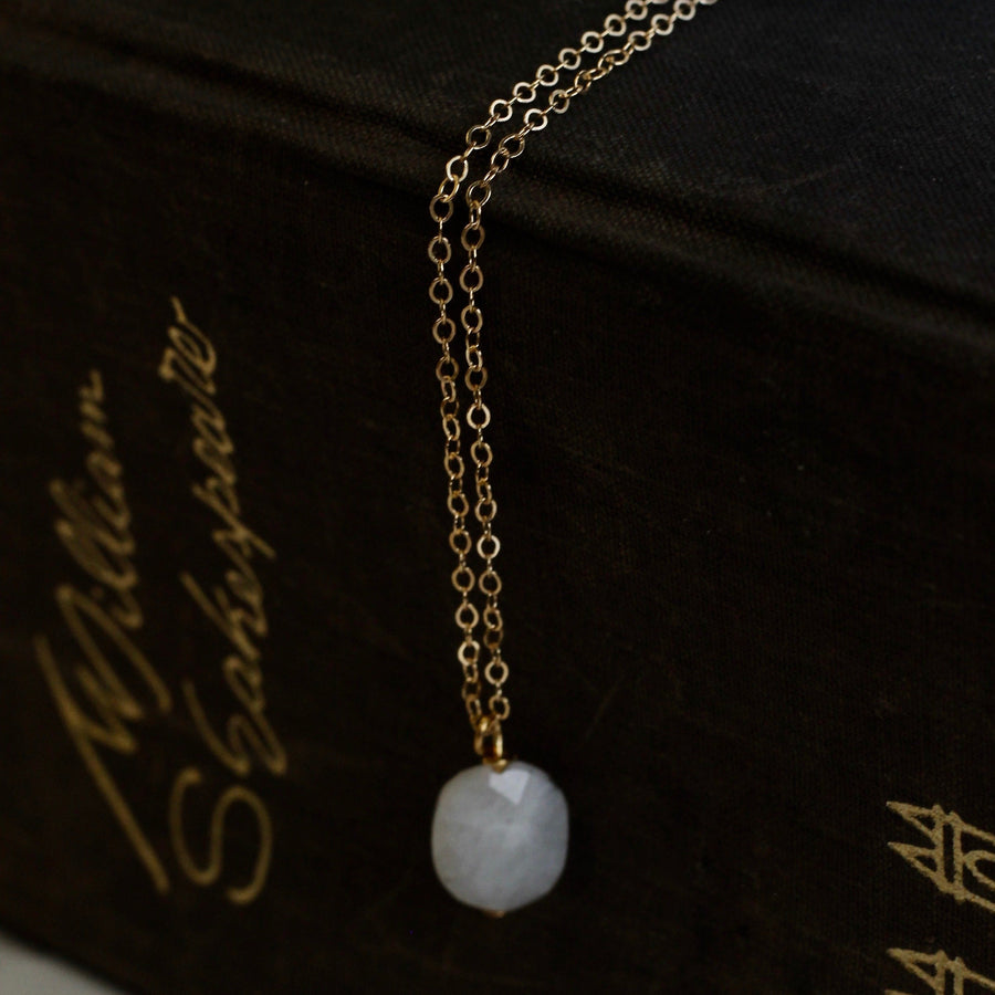 Gold Filled Moonstone Pendant Necklace