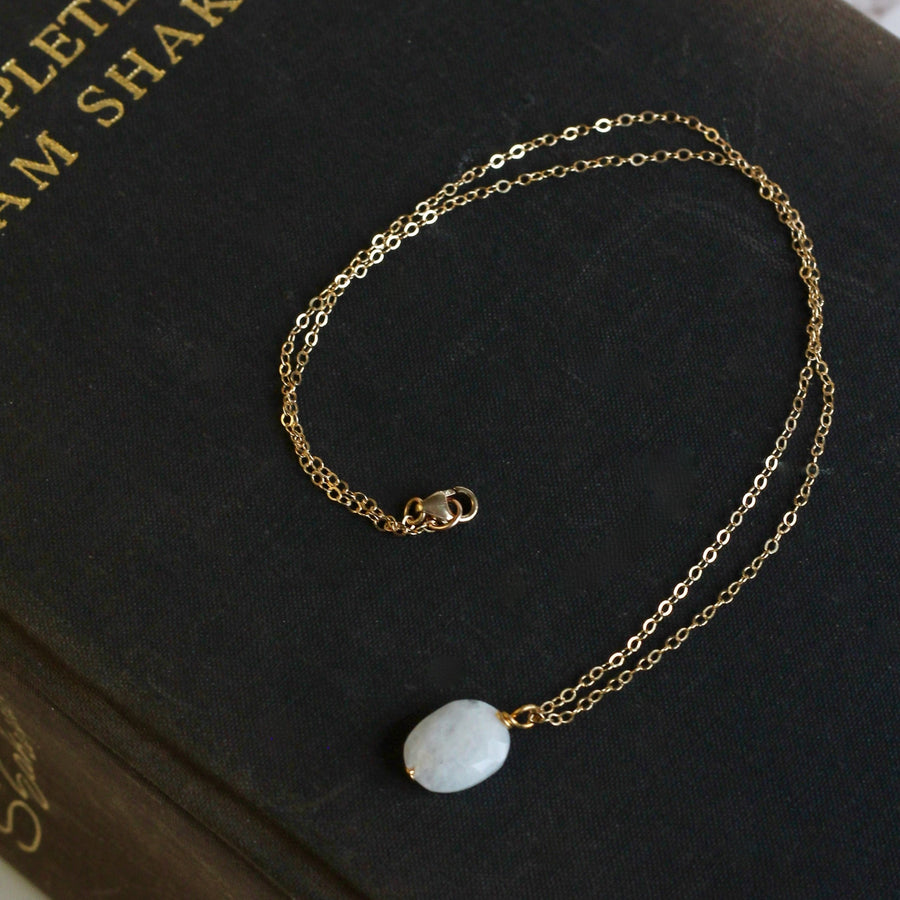 Gold Filled Moonstone Pendant Necklace