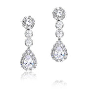 Teardrop crystal earrings