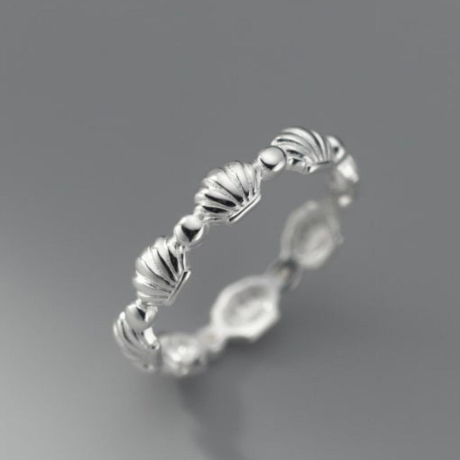 Sterling Silver Shell Band Ring